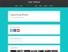 Tablet Screenshot of lisatingle.com